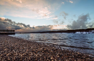 Photograph of Lake Galena as a storm breakd